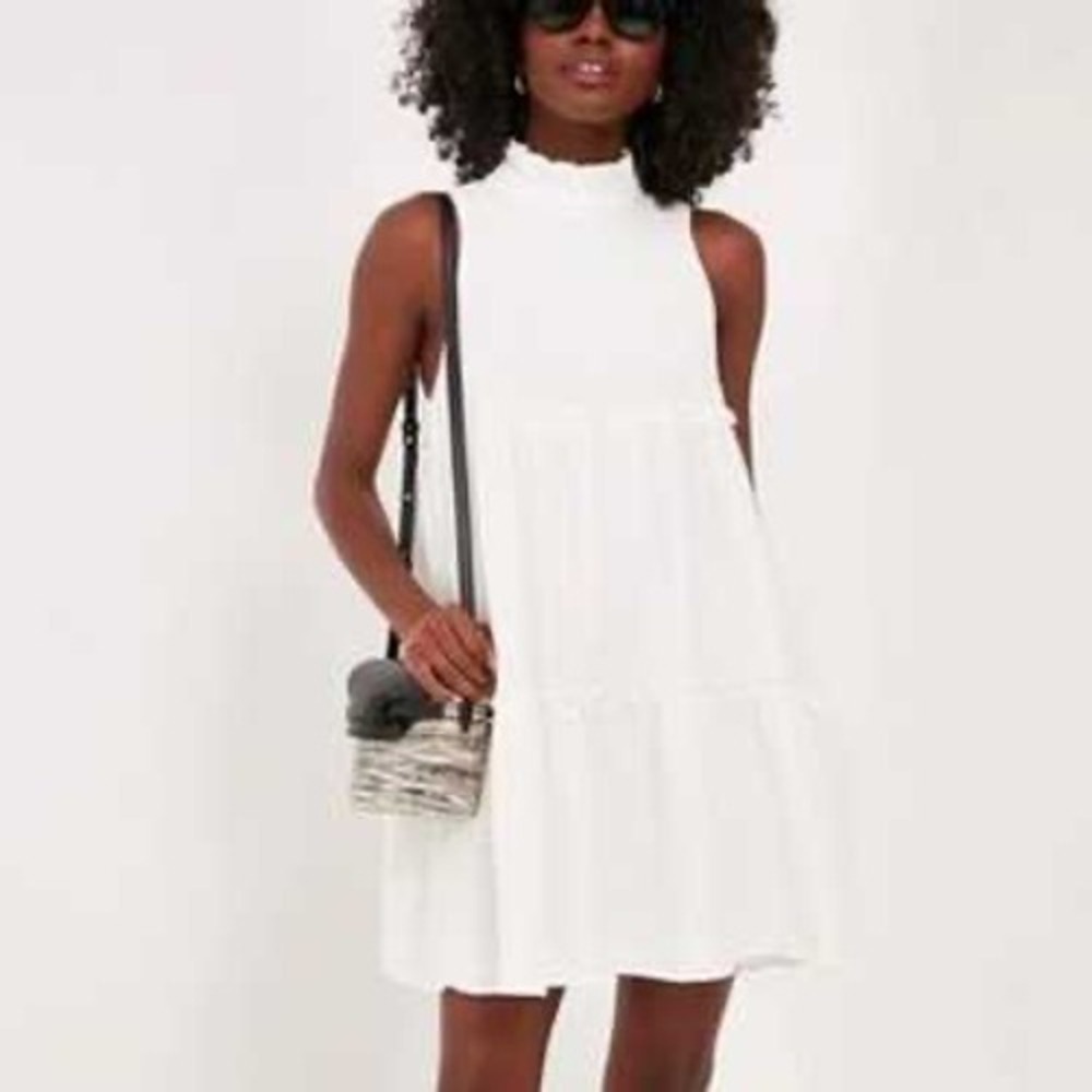 Tuckernuck x Pomander Place | Morgan Mini Dress Plus Size XXL White Gauze Tiered